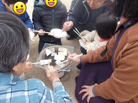 かきもちの様子